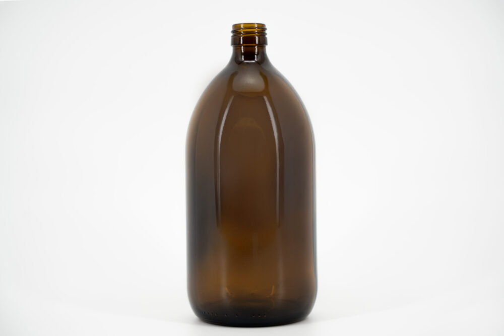 Amber Glass Sample Bottles with Screw Cap – 1L (Light-Sensitive Samples)