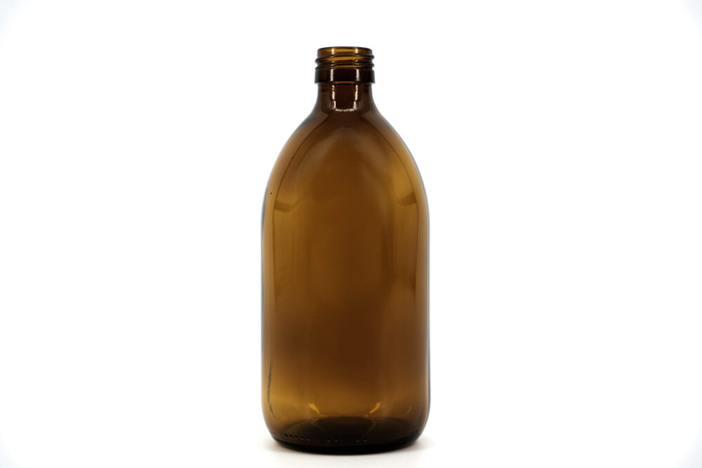 Amber Glass Sample Bottles with Screw Cap – 0.5L (Light-Sensitive Samples)